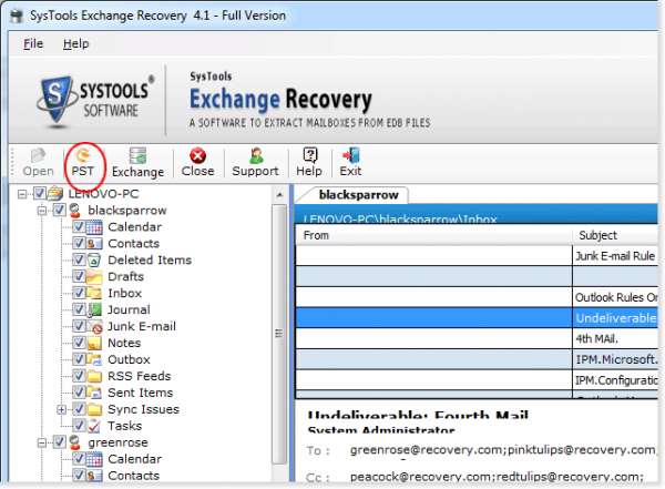 Export mailbox to pst tool simply convert edb emails to pst