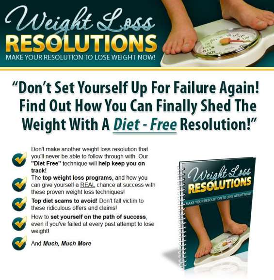 Weight loss resolutions