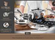 Revere 10pc Copper Core Stainless Steel Cookware Set